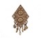 Native Themed Diamond Shaped Embroidered Iron On Patch Applique for Bags and Clothing